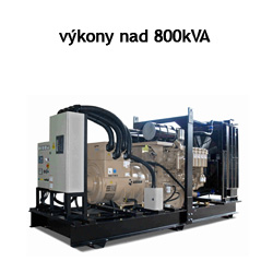 Motorgenerátory o výkonu nad 800kVA