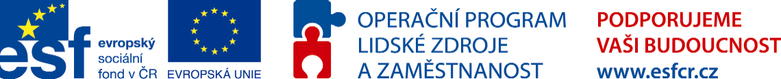 ESF - Operační program lidské zdroje a zaměstnanost